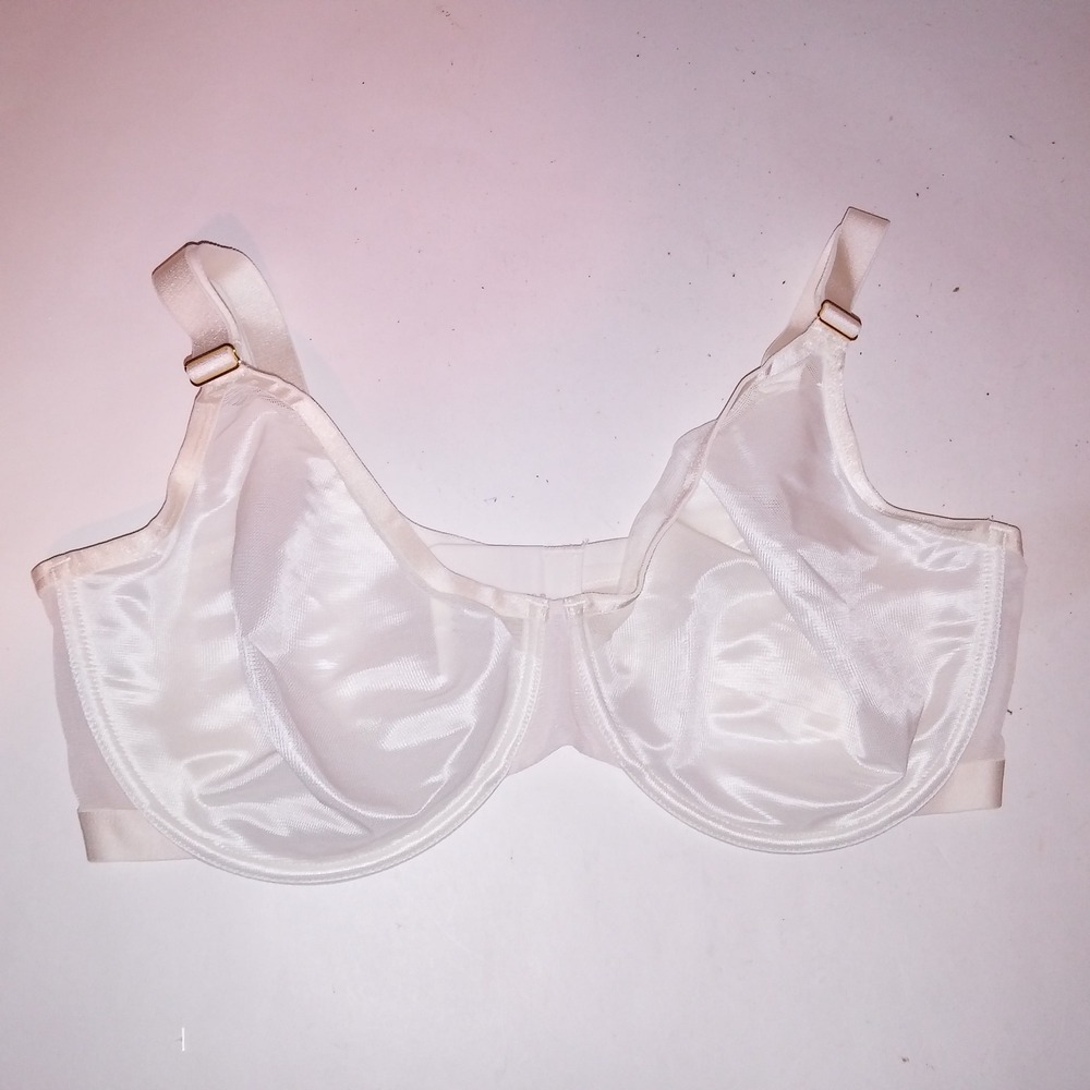 Soma Bra 40DDD Unbelievable Lift Perfect Coverage White Solid Sheer Underwire